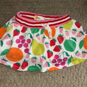 Mini Boden, Size 2-3T fruit themed toddler Skort, adorable, GUC